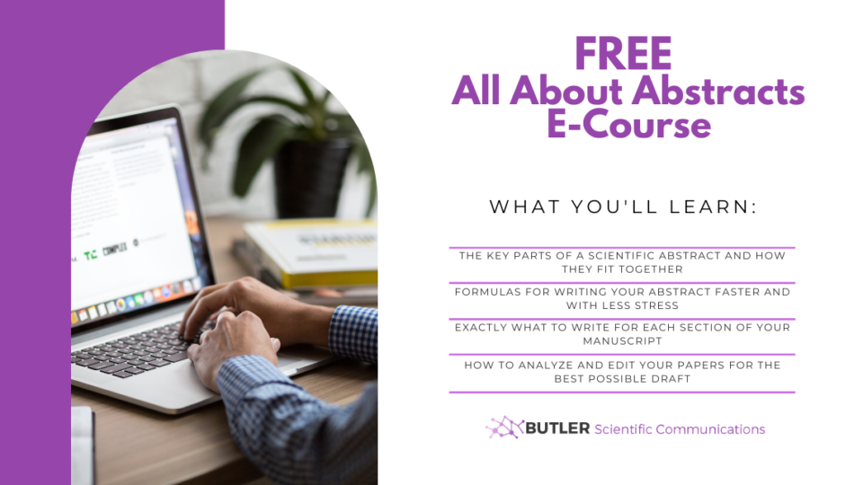Details about free email course on writing a scientific abstract